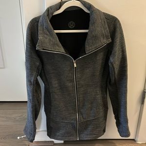 Charcoal Lululemon Full Fleece Zip Up